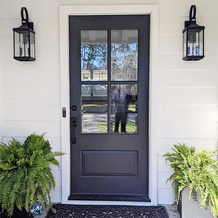 Benjamin Moore Cheating Heart front door paint