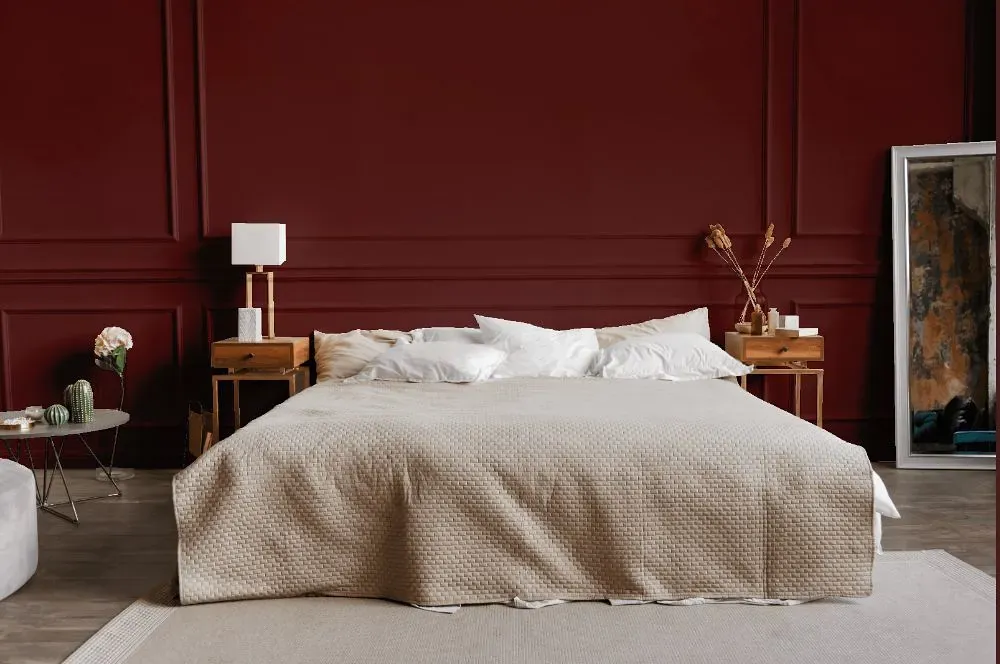 Benjamin Moore Chestnut bedroom