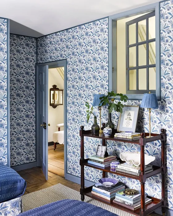 Benjamin Moore Chiswell Blue door color