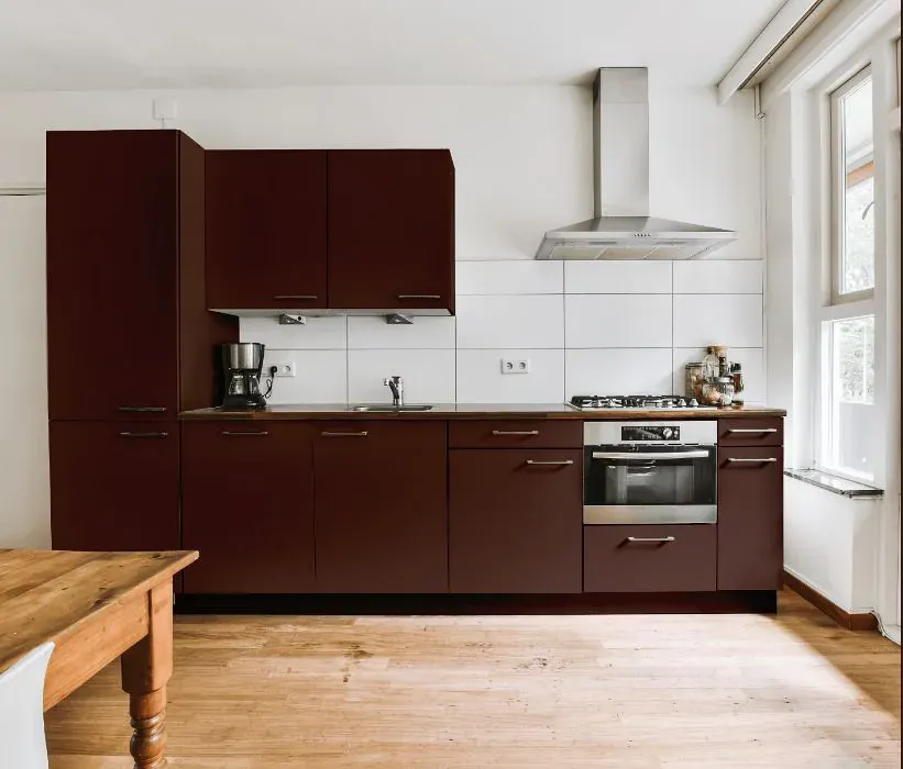 Benjamin Moore Chocolate Sundae kitchen cabinets