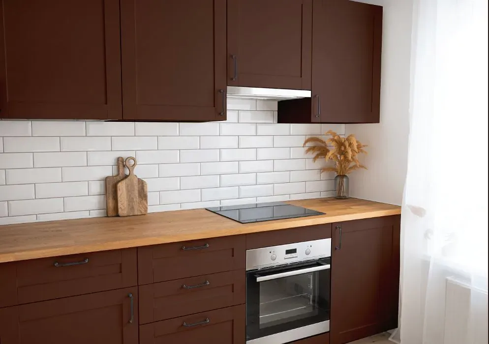 Benjamin Moore Chocolate Sundae kitchen cabinets