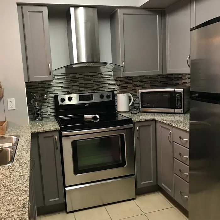 Benjamin Moore AF-705 kitchen cabinets review