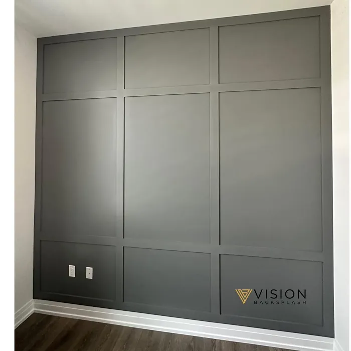 Benjamin Moore Cinder accent wall 