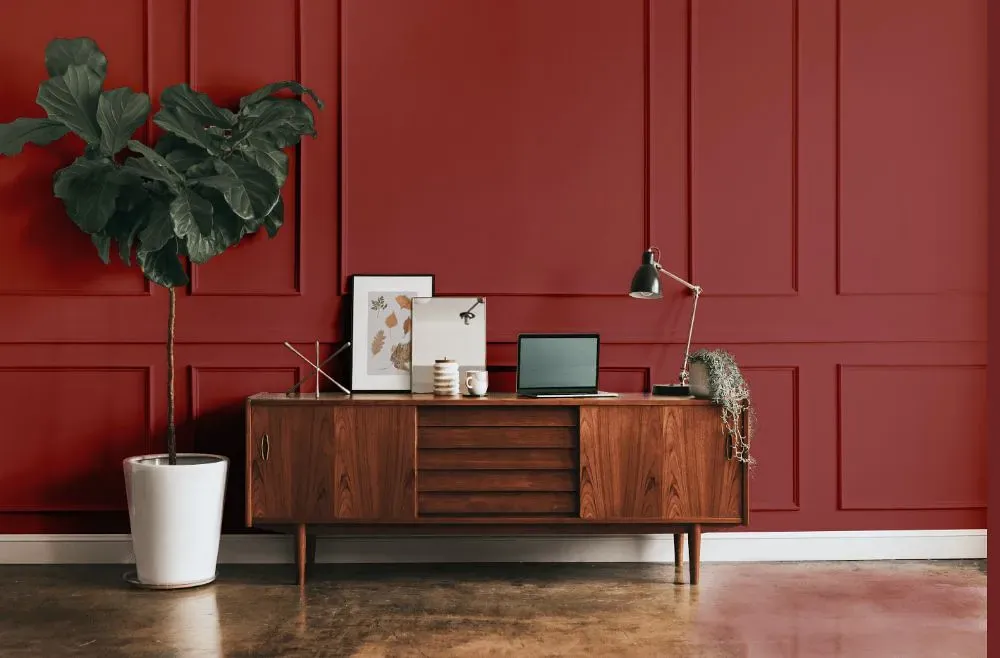 Benjamin Moore Cinnabar modern interior