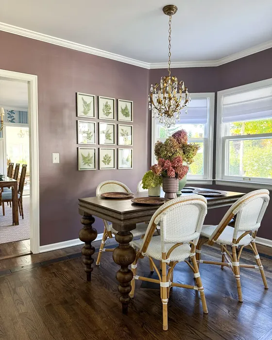 Benjamin Moore Cinnamon Slate dining room color