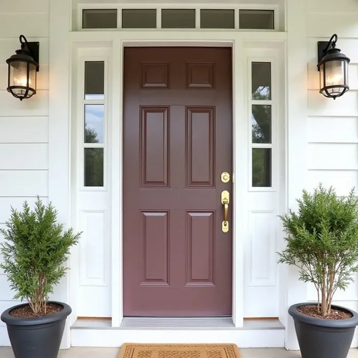 Benjamin Moore Cinnamon Slate front door color