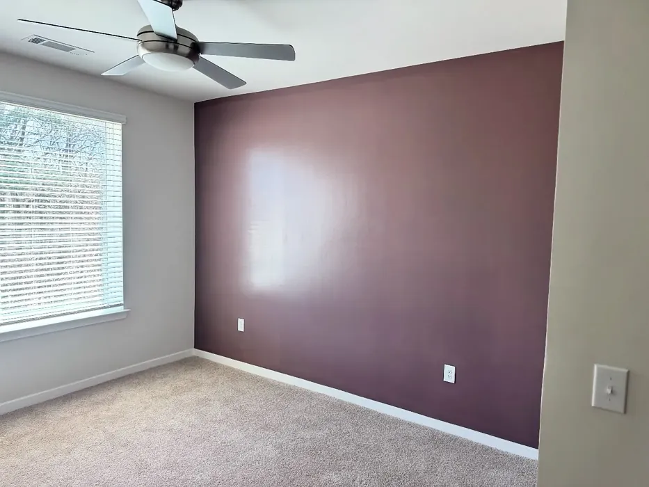 Benjamin Moore Cinnamon Slate accent wall 