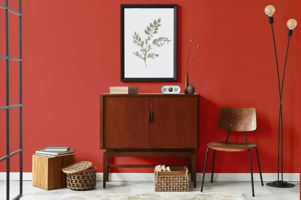 Benjamin Moore Claret Rose japandi interior