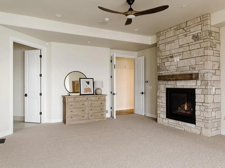 Classic Gray Living Room Fireplace