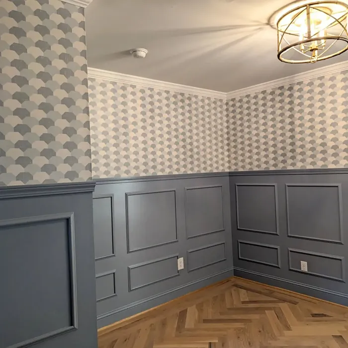 Benjamin Moore Coastline wall panelling Benjamin Moore Coastline wall panelling