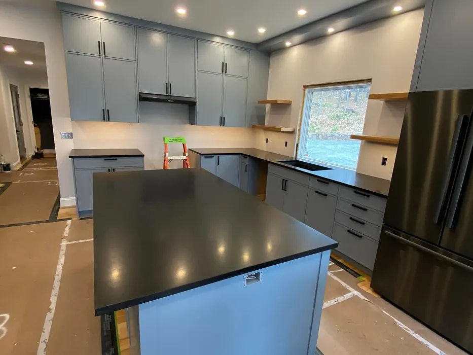 Benjamin Moore Coastline kitchen cabinets color Benjamin Moore Coastline kitchen cabinets color