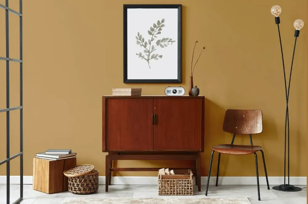 Benjamin Moore Coffeehouse Ochre japandi interior