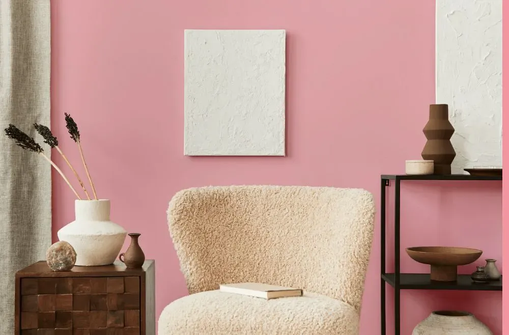 Benjamin Moore Confetti living room interior