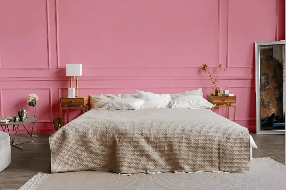 Benjamin Moore Coral Pink bedroom