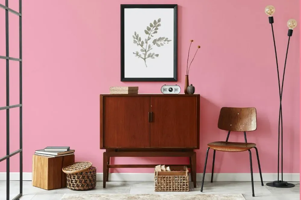 Benjamin Moore Coral Pink japandi interior