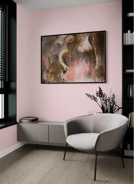 Benjamin Moore Cotton Candy living room