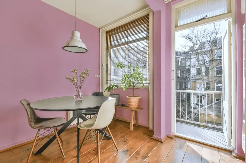 Benjamin Moore Countryside Pink living room