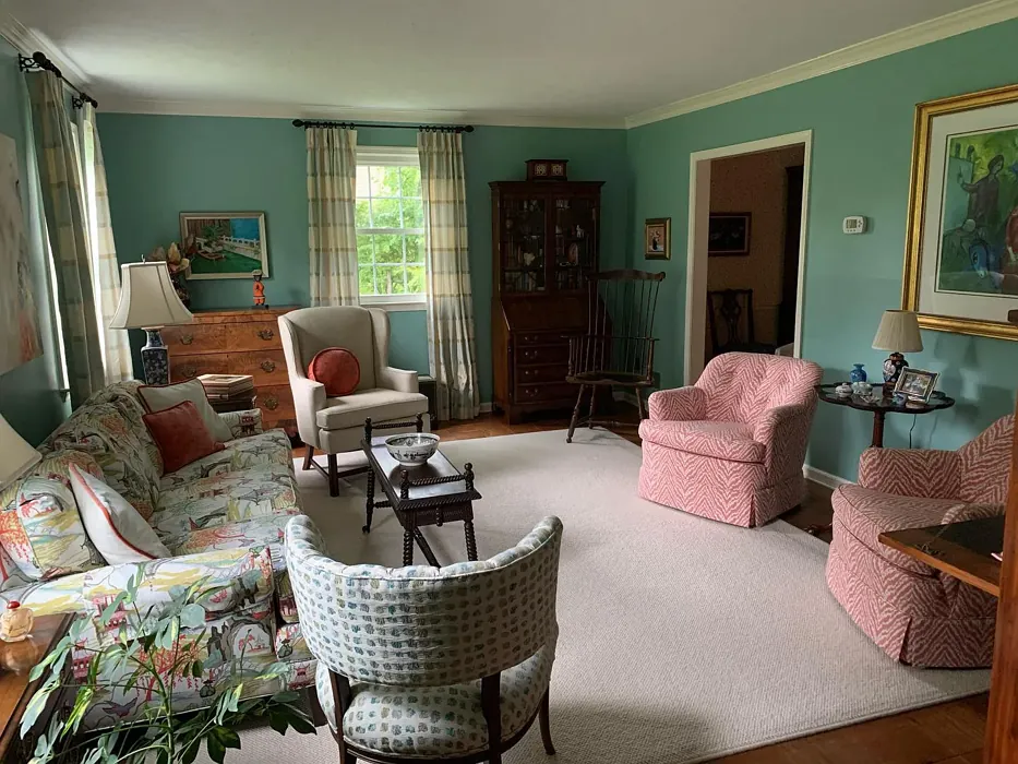 Covington Blue Living Room