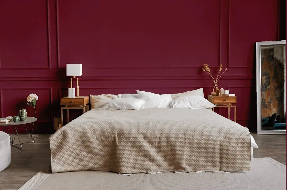 Benjamin Moore Cranberry Cocktail bedroom