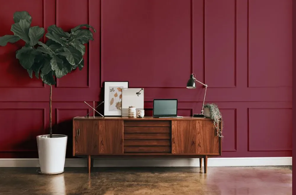 Benjamin Moore Cranberry Cocktail modern interior