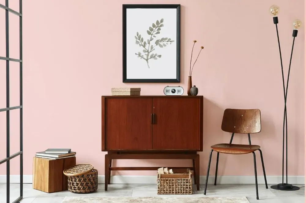 Benjamin Moore Creamy Peach japandi interior