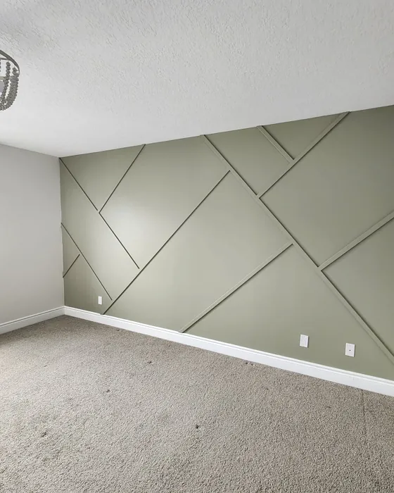 Benjamin Moore Creekside Green accent wall color