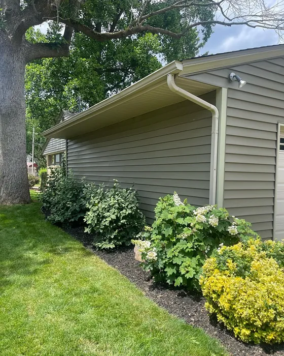 Benjamin Moore Roosevelt Taupe exterior paint review