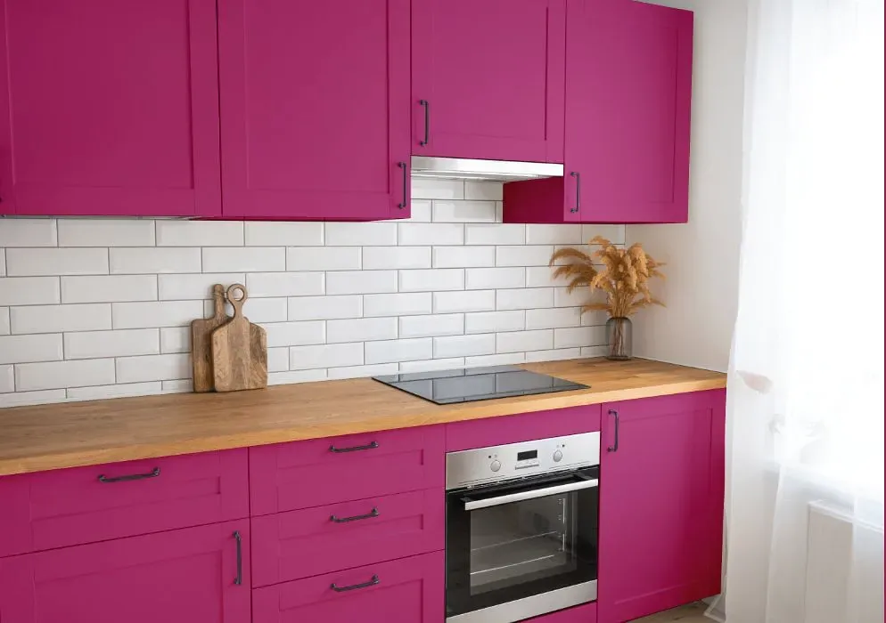 Benjamin Moore Crushed Berries kitchen cabinets