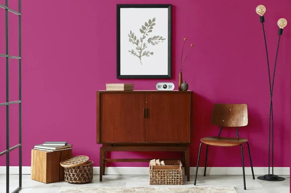 Benjamin Moore Crushed Berries japandi interior