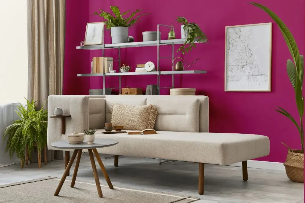 Benjamin Moore Crushed Berries living room