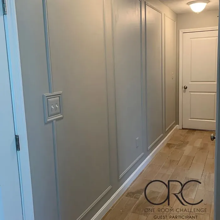 Benjamin Moore Cumulus Cloud hallway color