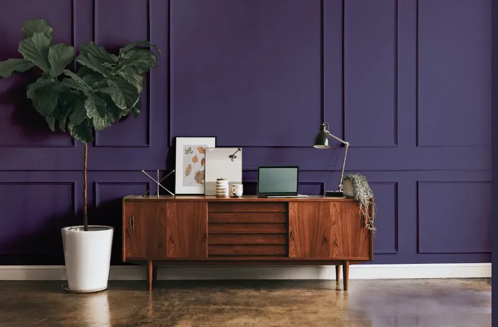 Benjamin Moore Dark Lilac modern interior