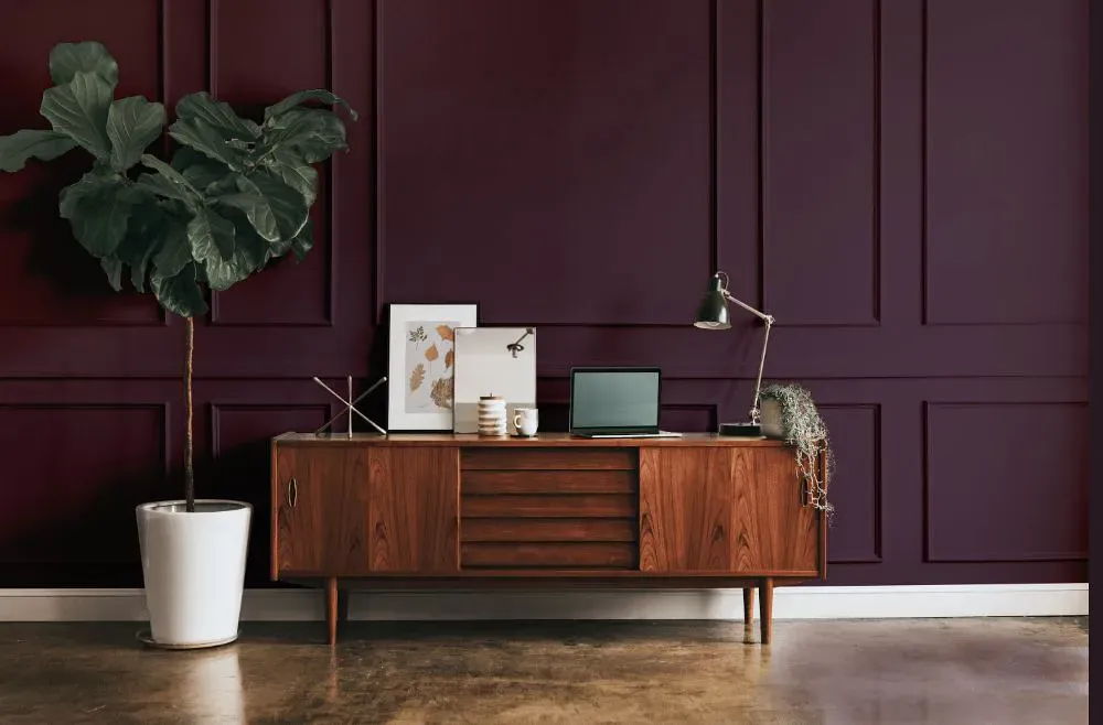 Benjamin Moore Dark Purple modern interior