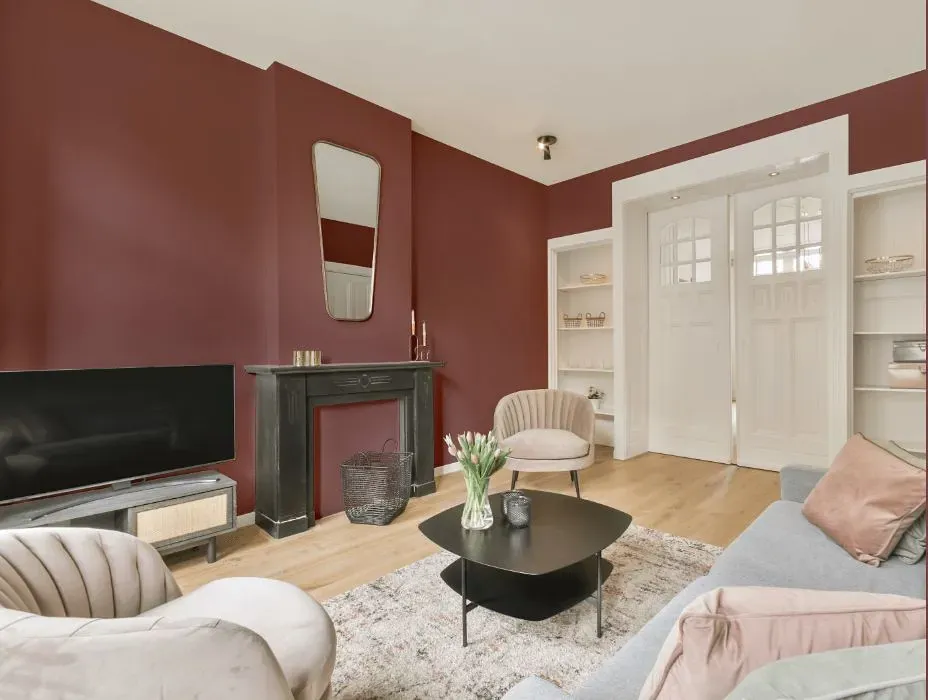 Benjamin Moore Deep Mauve victorian house interior