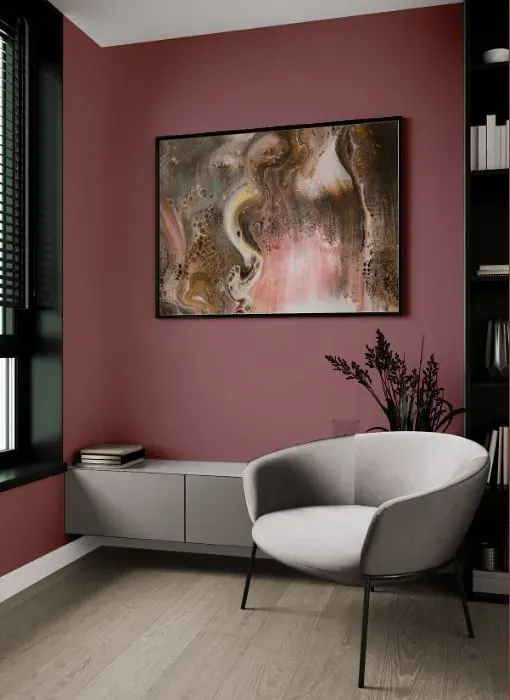 Benjamin Moore Deep Mauve living room