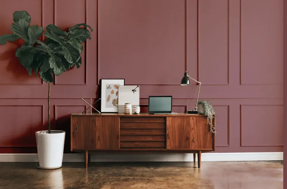 Benjamin Moore Deep Mauve modern interior