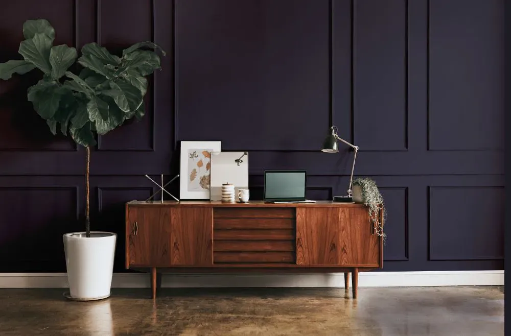 Benjamin Moore Deep Mulberry modern interior