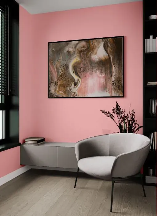 Benjamin Moore Delicate Rose living room