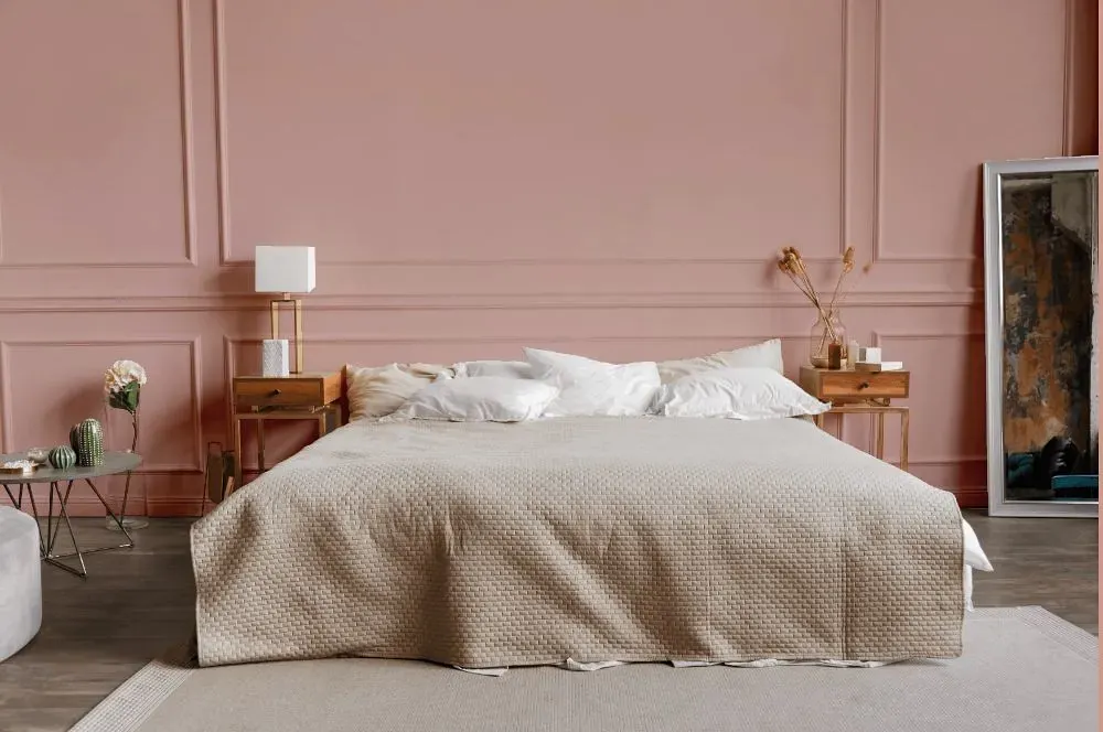 Benjamin Moore Desert Rose bedroom