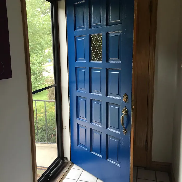 Downpour Blue Front Door