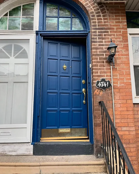 Downpour Blue front door color