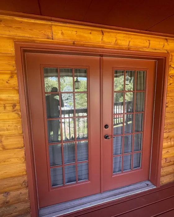 Benjamin Moore Navajo Red door color