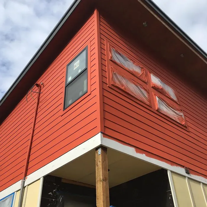 Benjamin Moore Navajo Red exterior paint