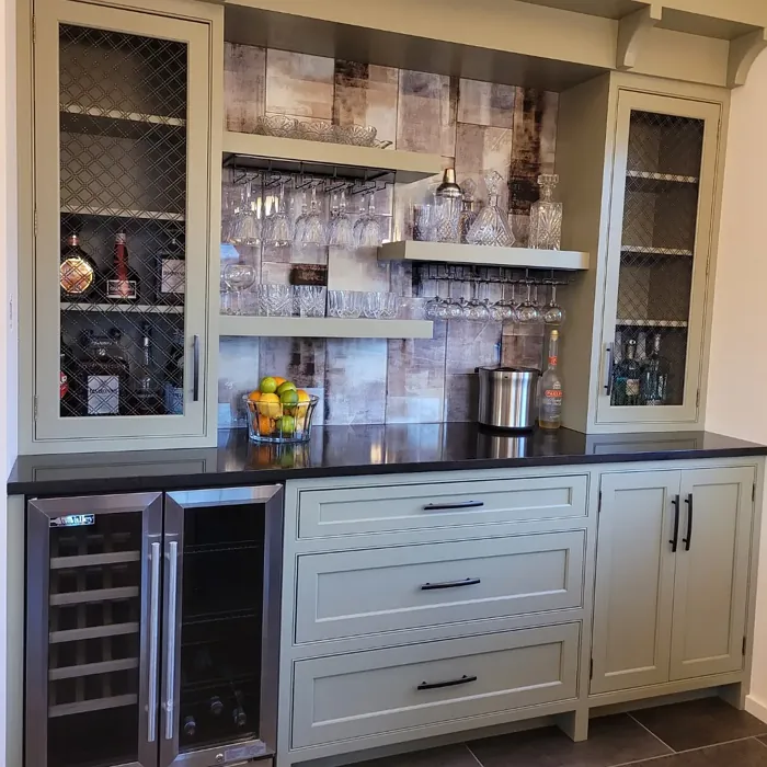 Dry Sage Painted Cabinets
