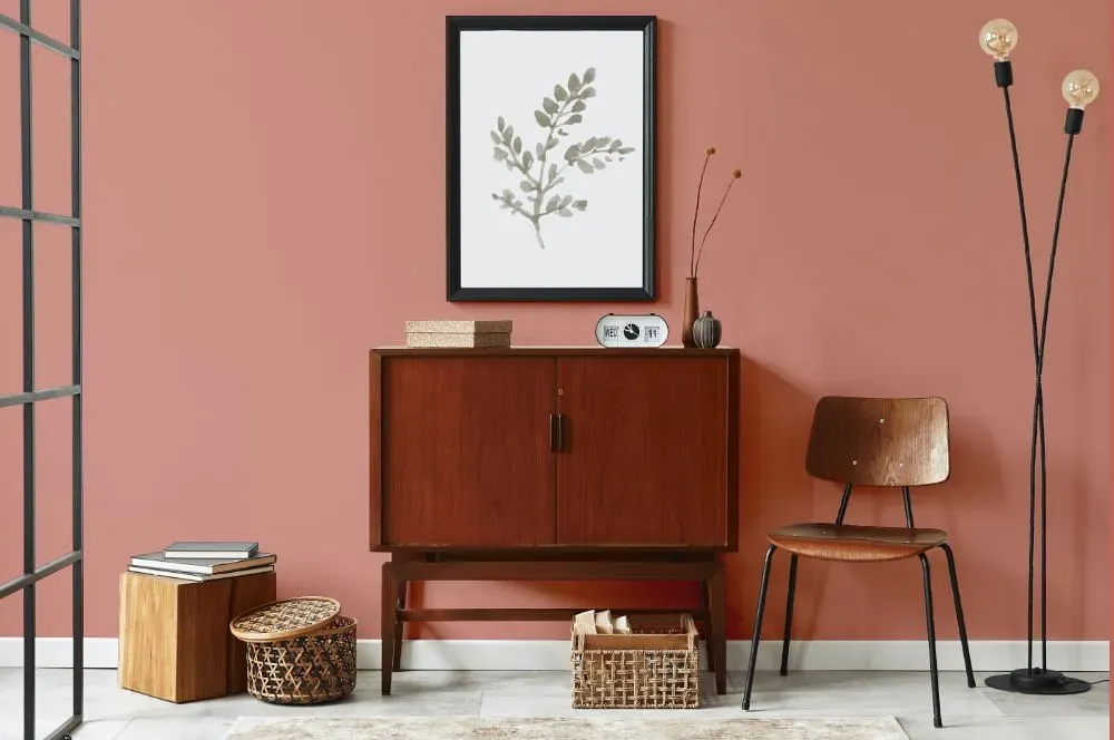 Benjamin Moore Dusty Mauve japandi interior