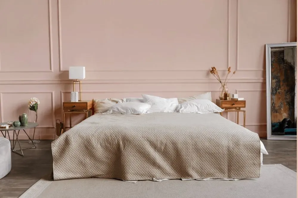 Benjamin Moore East Lake Rose bedroom