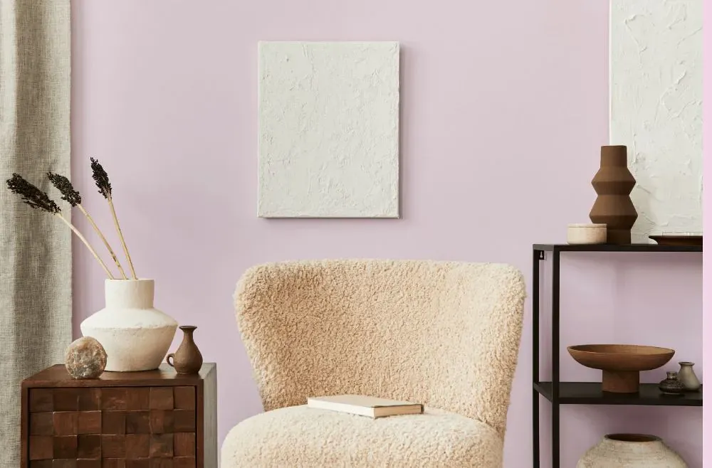 Benjamin Moore Easter Bonnet living room interior