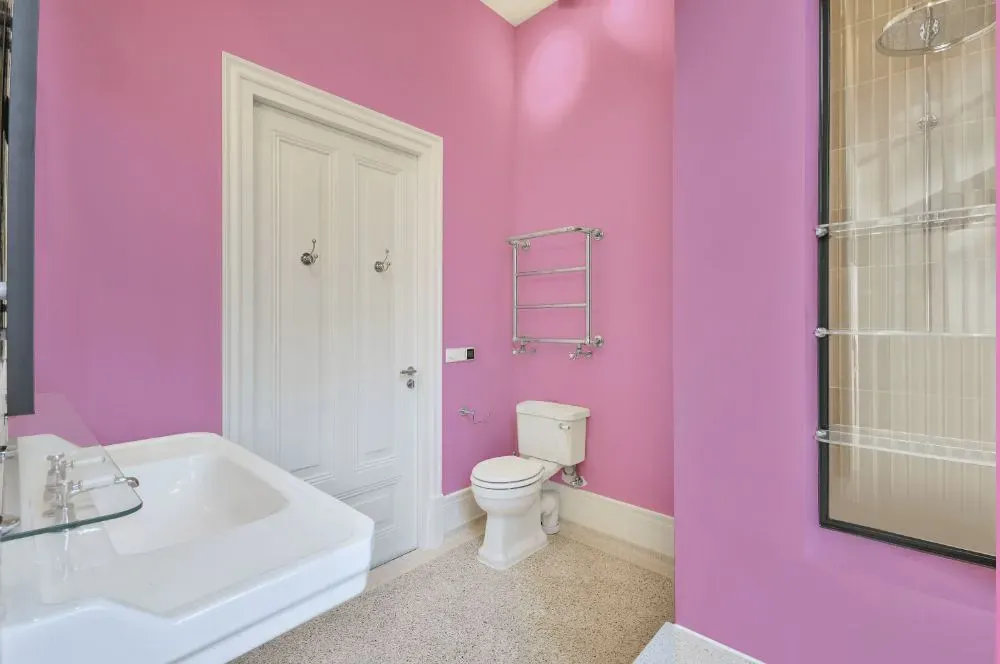 Benjamin Moore Easter Pink bathroom