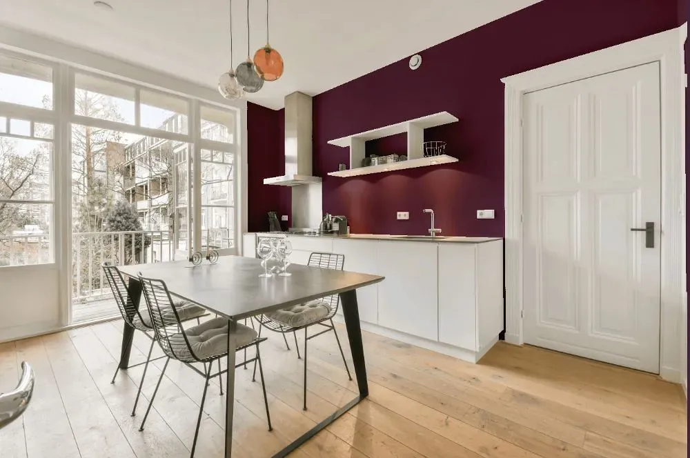 Benjamin Moore Eggplant kitchen review