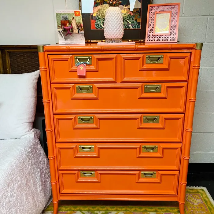 Bm Electric Orange Painted Furniture